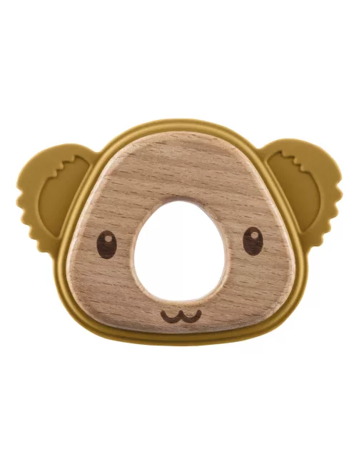 Zopa Szilikon-fa rágóka Koala - Mustard Yellow