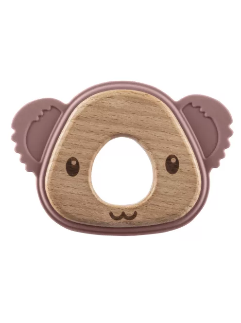 Zopa Szilikon-fa rágóka Koala - Old Pink