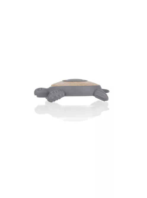 Zopa Szilikon-fa rágóka Teknős - Dove Grey