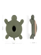 Zopa Szilikon-fa rágóka Teknős - Forest Green