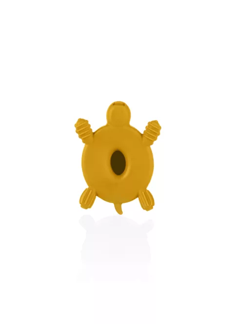 Zopa Szilikon-fa rágóka Teknős - Mustard Yellow
