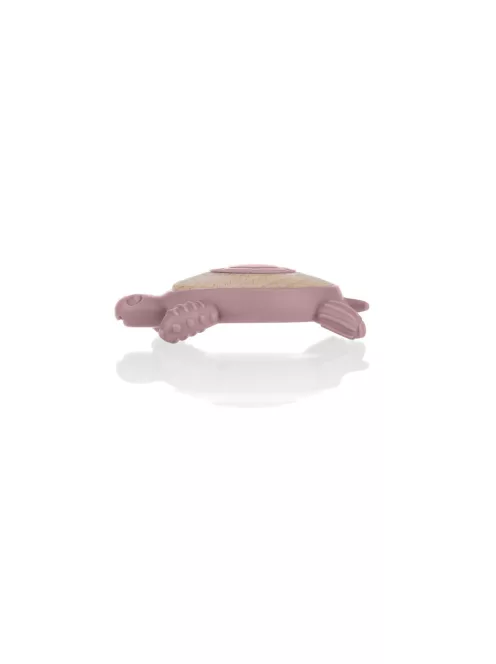 Zopa Szilikon-fa rágóka Teknős - Old Pink