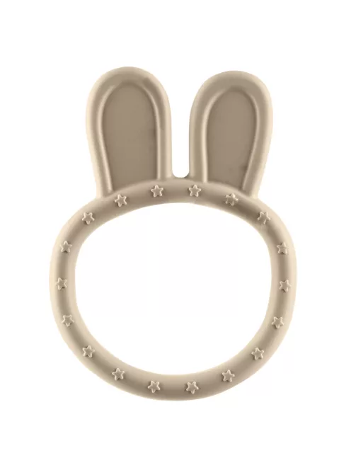 Zopa Szilikon rágóka Nyuszi - Sand Beige