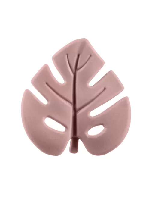 Zopa Szilikon rágóka Levél - Old Pink