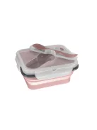 Zopa Szilikon uzsonnásdoboz kis kanállal (kicsi) - Old Pink