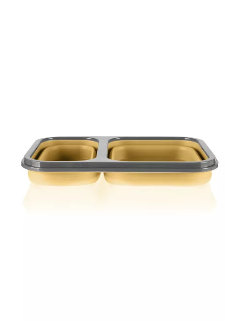Zopa Szilikon uzsonnásdoboz kanállal (nagy) - Mustard Yellow
