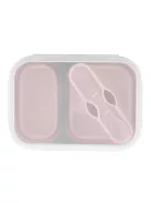 Zopa Szilikon uzsonnásdoboz kanállal (nagy) - Old Pink