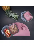 Zopa Szilikon uzsonnásdoboz kanállal (nagy) - Old Pink