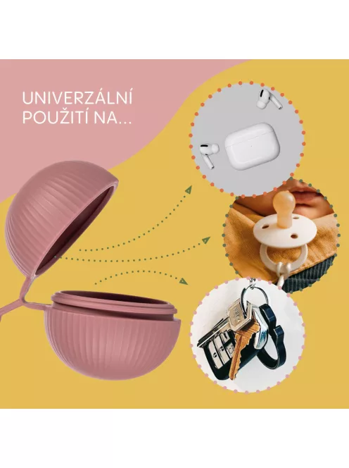 Zopa Zárható szilikon cumitartó tok - Forest green