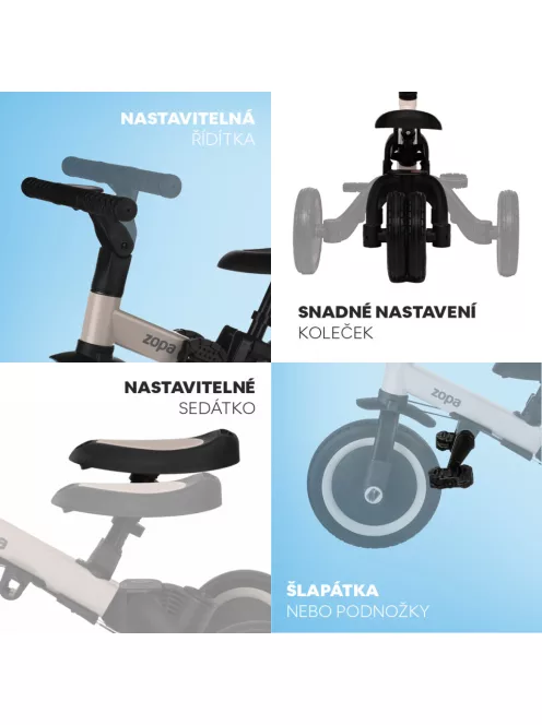 Zopa Razor Pro 6in1 Tricikli - Boss Grey