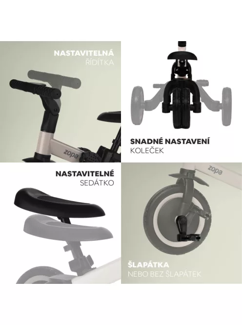 Zopa Razor Easy Tricikli - Boss Grey