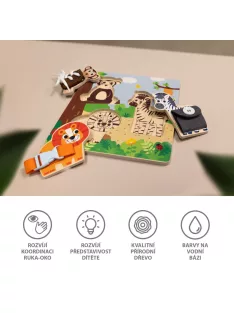 Zopa Fa Montessori puzzle Wood