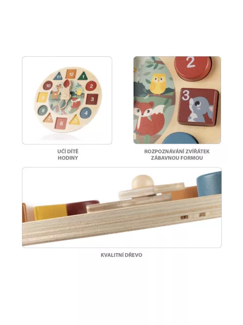 Zopa Fa készségfejlesztő óra - Wood