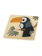 Zopa Fa kis puzzle - Toucan