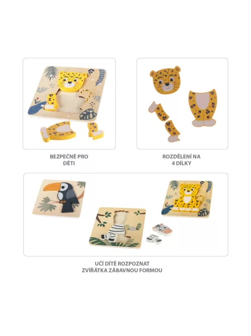 Zopa Fa kis puzzle - Toucan