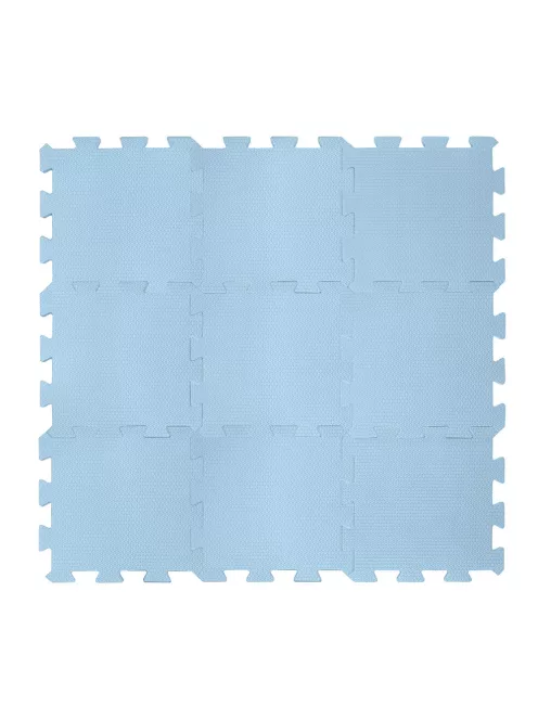 Zopa 9 db-os Puzzle habszőnyeg 30x30 cm - Floral Blue