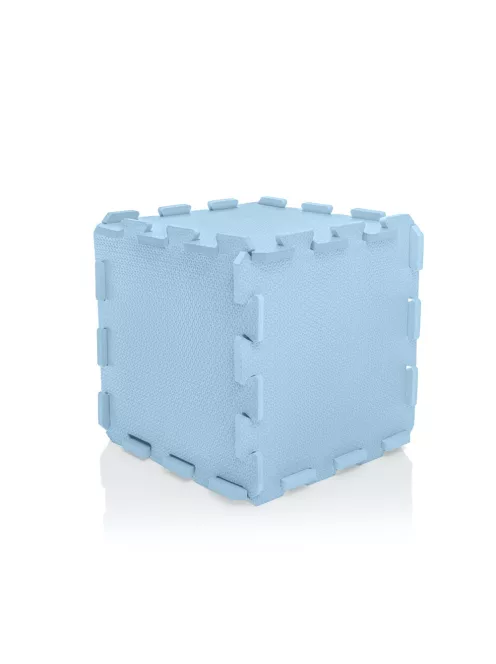 Zopa 9 db-os Puzzle habszőnyeg 30x30 cm - Floral Blue