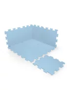 Zopa 9 db-os Puzzle habszőnyeg 30x30 cm - Floral Blue