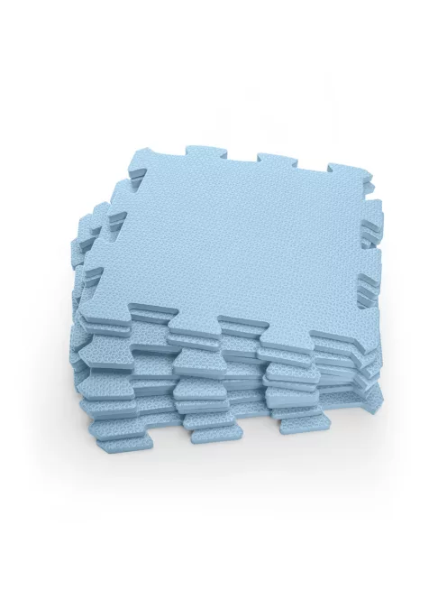 Zopa 9 db-os Puzzle habszőnyeg 30x30 cm - Floral Blue