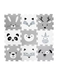 Zopa 9 db-os Puzzle habszőnyeg 30x30 cm - Forest