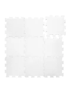 Zopa 9 db-os Puzzle habszőnyeg 30x30 cm - Ivory Beige