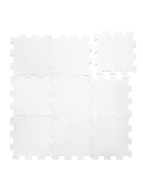 Zopa 9 db-os Puzzle habszőnyeg 30x30 cm - Ivory Beige