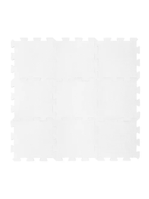 Zopa 9 db-os Puzzle habszőnyeg 30x30 cm - Ivory Beige