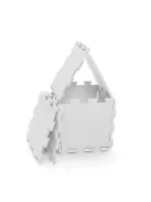 Zopa 9 db-os Puzzle habszőnyeg 30x30 cm - Ivory Beige