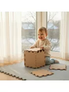 Zopa 9 db-os Puzzle habszőnyeg 30x30 cm - Ivory Beige