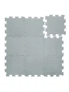 Zopa 9 db-os Puzzle habszőnyeg 30x30 cm - Light Grey