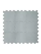 Zopa 9 db-os Puzzle habszőnyeg 30x30 cm - Light Grey
