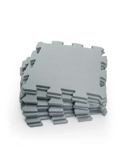 Zopa 9 db-os Puzzle habszőnyeg 30x30 cm - Light Grey