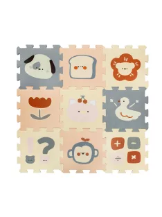 Zopa 9 db-os Puzzle habszőnyeg 30x30 cm - Logic