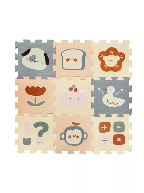Zopa 9 db-os Puzzle habszőnyeg 30x30 cm - Logic