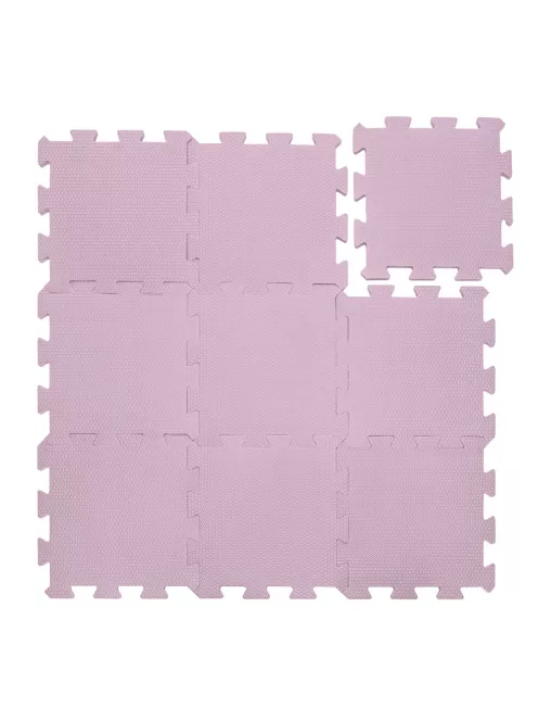 Zopa 9 db-os Puzzle habszőnyeg 30x30 cm - Sugar Pink