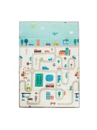 Zopa Multifunkciós összecsukható habszivacs játszószőnyeg – kétoldalas 180 × 120 cm - City