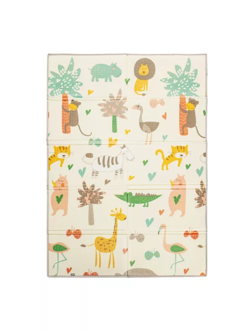 Zopa Multifunkciós összecsukható habszivacs játszószőnyeg – kétoldalas 180 × 120 cm - Savana