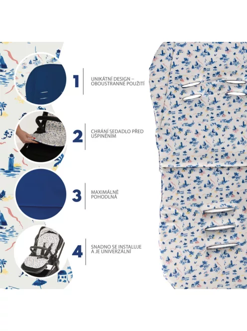 Zopa Babakocsi szőnyeg Easy - Sailor Blue