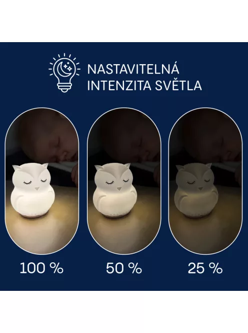 Zopa Szilikon LED éjszakai fény zenével L-es méretben - Rabbit