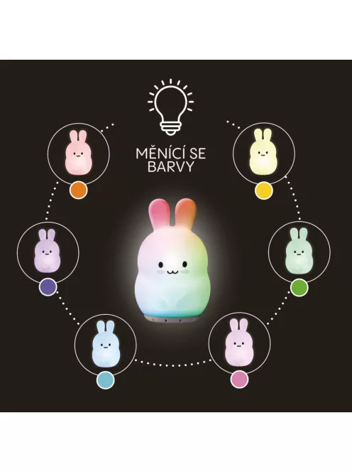 Zopa Szilikon LED éjszakai fény M-es méretben - Rabbit