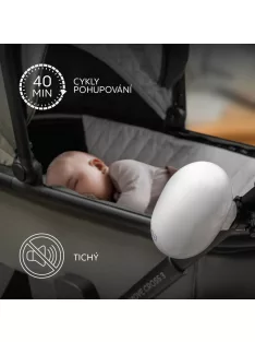 Zopa Eggy újratölthető babakocsi ringató - White