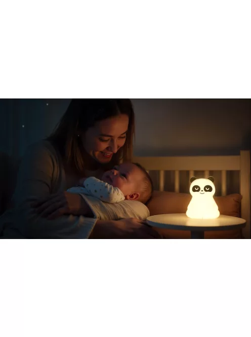 Zopa Szilikon LED Lámpa M-es méret - Panda
