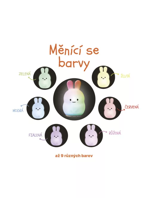Zopa Szilikon LED Lámpa M-es méret - Panda