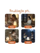 Zopa Szilikon LED Lámpa M-es méret - Panda