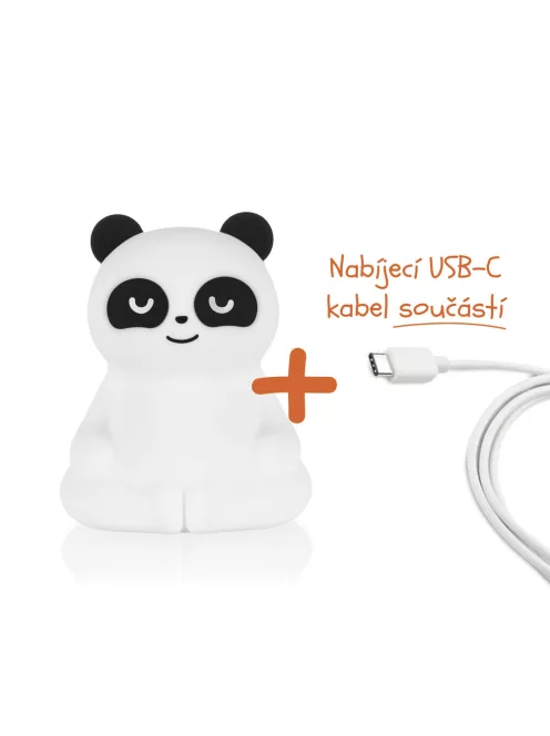 Zopa Szilikon LED Lámpa M-es méret - Panda