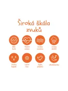 Zopa Szilikon gyermek ébresztőóra éjszakai fénnyel és zenével - Owl