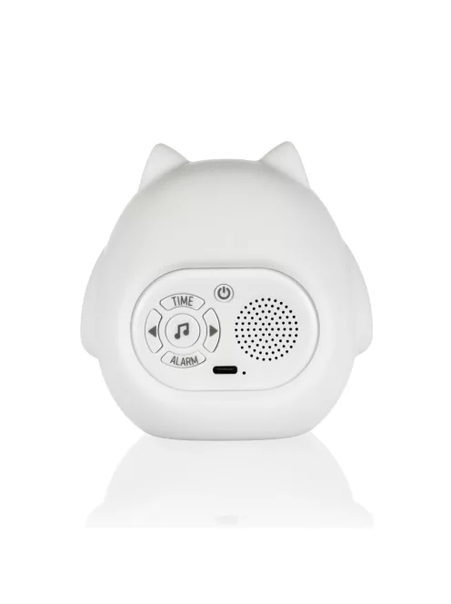 Zopa Szilikon gyermek ébresztőóra éjszakai fénnyel és zenével - Owl