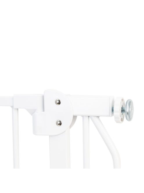 Lionelo Truus Slim biztonsági ajtórács - White (75-105 cm) 2 db toldóval!