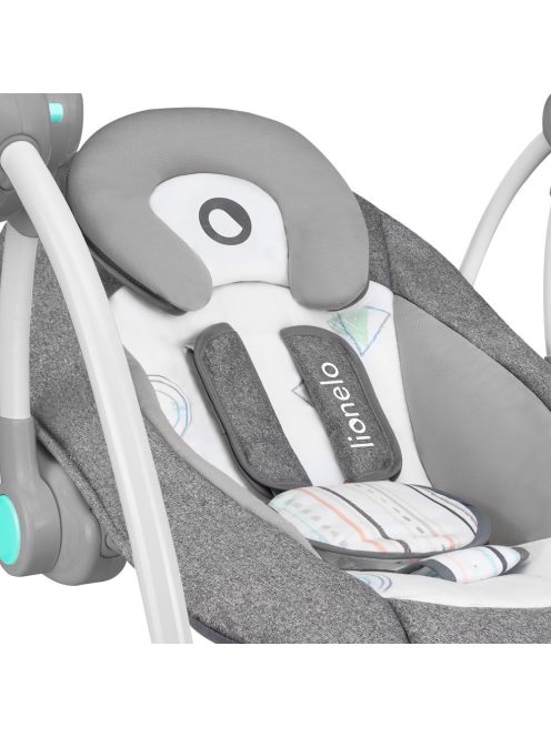 Lionelo Ruben elektromos hinta - Stone grey - Turquoise