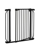 Lionelo Truus Slim biztonsági ajtórács - Black Onyx (75-105 cm) 2 db toldóval!